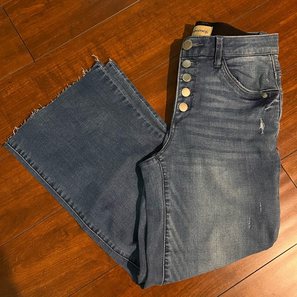 Democracy Blue Flare & Wide Leg Jeans